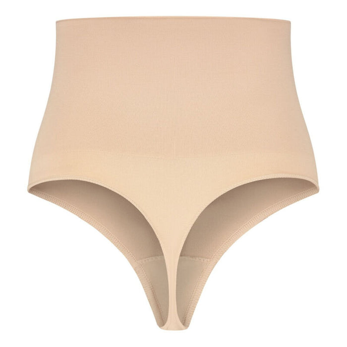 BYE-BRA - THONG STYLE SEAMLESS GIRDLE BEIGE SIZE L
