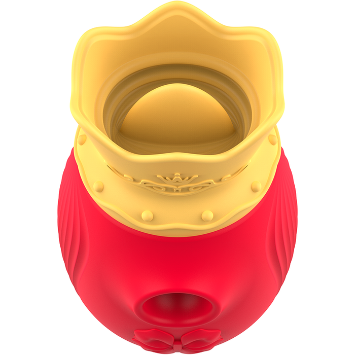 INTENSE - CLITORIS STIMULATOR 10 SUCTION AND LICKING MODES - RED