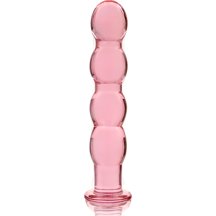 NEBULA SERIES BY IBIZA - MODEL 10 DILDO BOROSILICATE GLASS PINK 16.5 CM -O- 3.5 CM