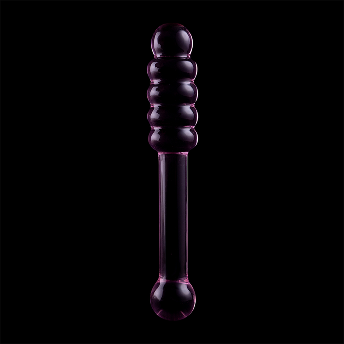 NEBULA SERIES BY IBIZA - MODEL 20 DILDO BOROSILICATE GLASS PINK 20.5 CM -O- 3 CM