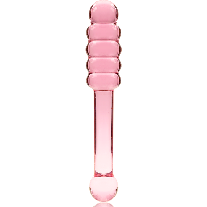NEBULA SERIES BY IBIZA - MODEL 20 DILDO BOROSILICATE GLASS PINK 20.5 CM -O- 3 CM