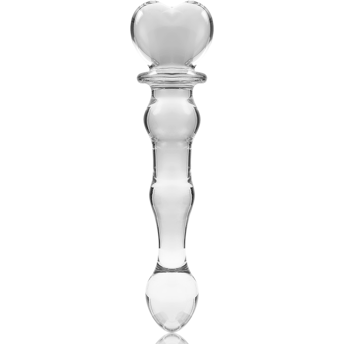 NEBULA SERIES BY IBIZA - MODEL 21 DILDO BOROSILICATE GLASS CLEAR 20.5 CM -O- 3.5 CM