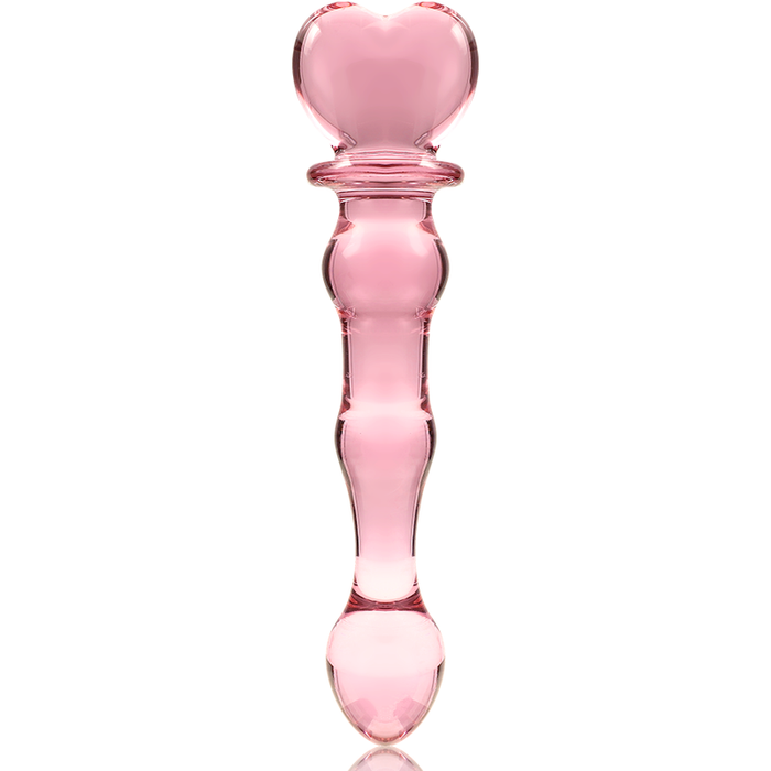 NEBULA SERIES BY IBIZA - MODEL 21 DILDO BOROSILICATE GLASS PINK 20.5 CM -O- 3.5 CM