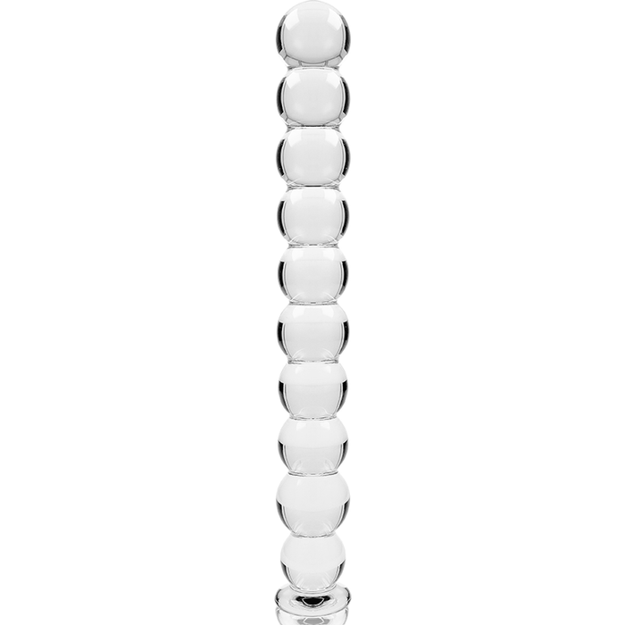 NEBULA SERIES BY IBIZA - MODEL 22 DILDO BOROSILICATE GLASS CLEAR 21.5 CM -O- 2.5 CM
