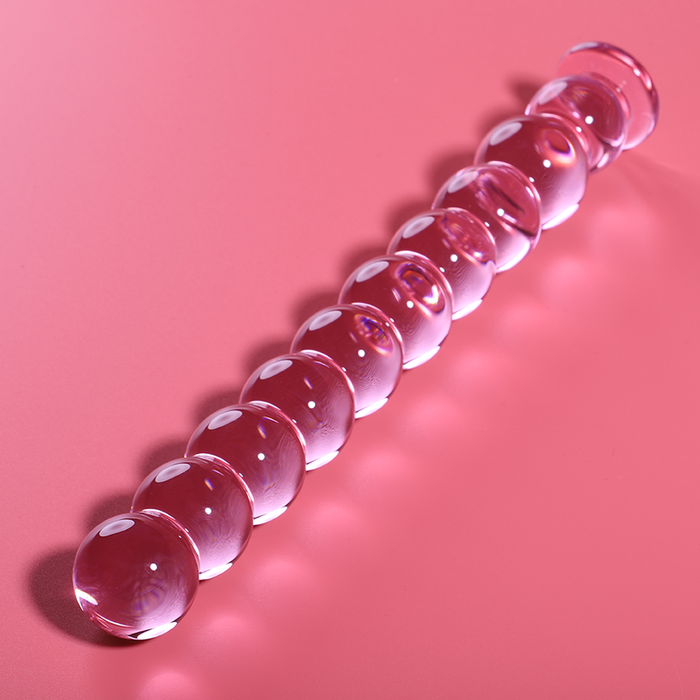 NEBULA SERIES BY IBIZA - MODEL 22 DILDO BOROSILICATE GLASS PINK 21.5 CM -O- 2.5 CM