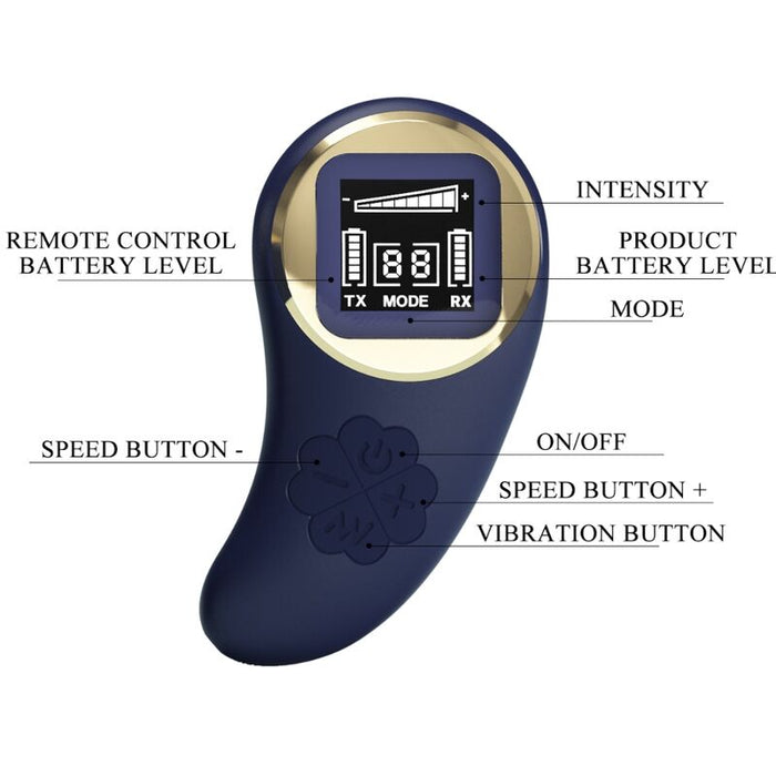 PRETTY LOVE - VIVIAN BLUE REMOTE CONTROL VIBRATING EGG