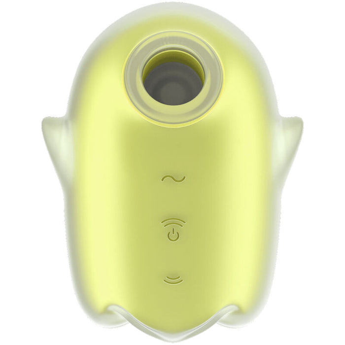 SATISFYER - GLOWING GHOST AIR PULSE & VIBRATOR YELLOW