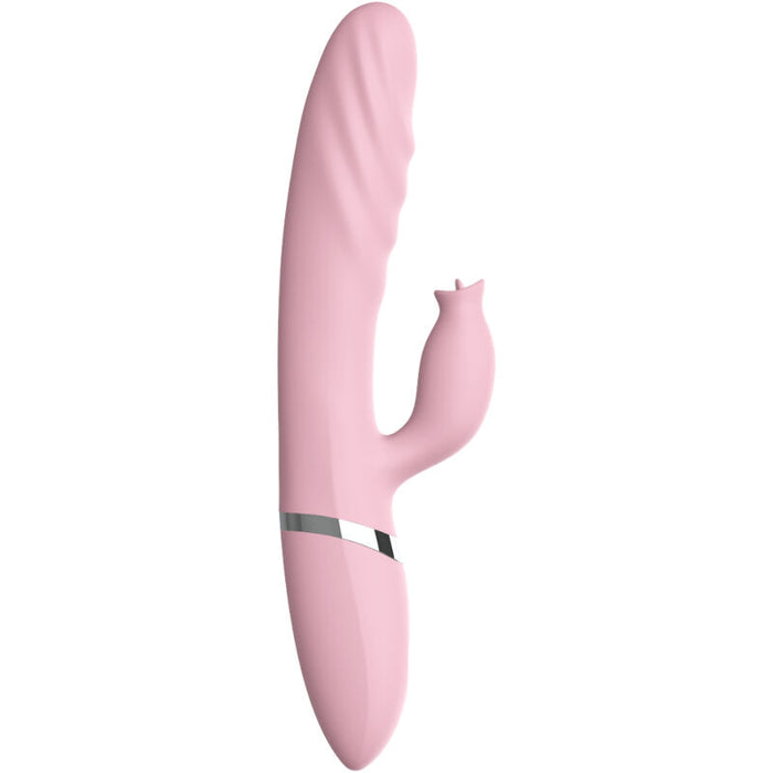 ARMONY - VIBRATOR & THRUSTING WITH PINK HEAT EFFECT TONGUE