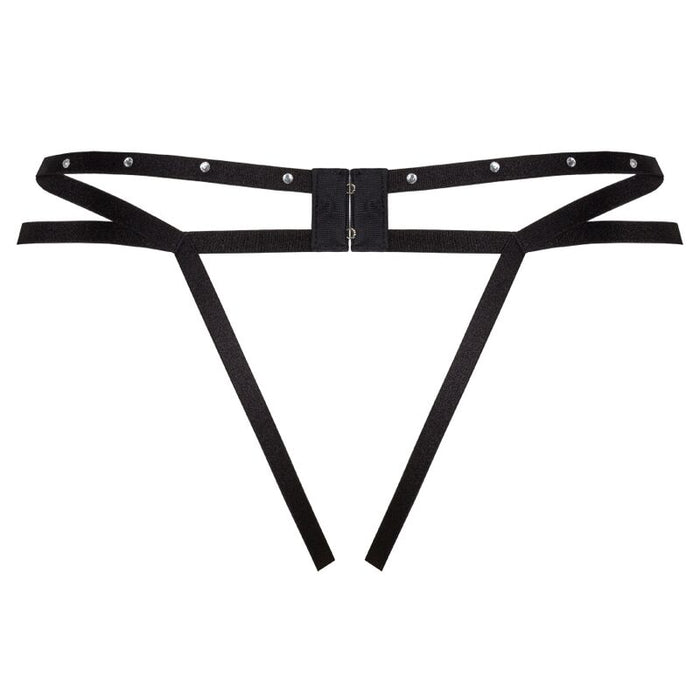 LIVCO CORSETTI FASHION - NOMADE THONG CROTCHLESS BLACK