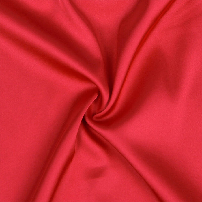 SUBBLIME - SATIN BABYDOLL WITH LACE RED L/XL