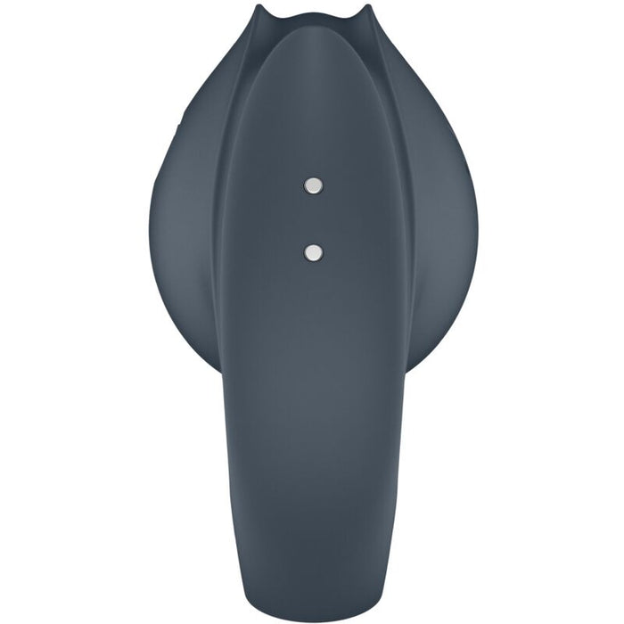SATISFYER - PERFECT PAIR 2 MULTIVIBRATOR 2 IN 1 PENIS RING AND FINGER STIMULATOR GREY