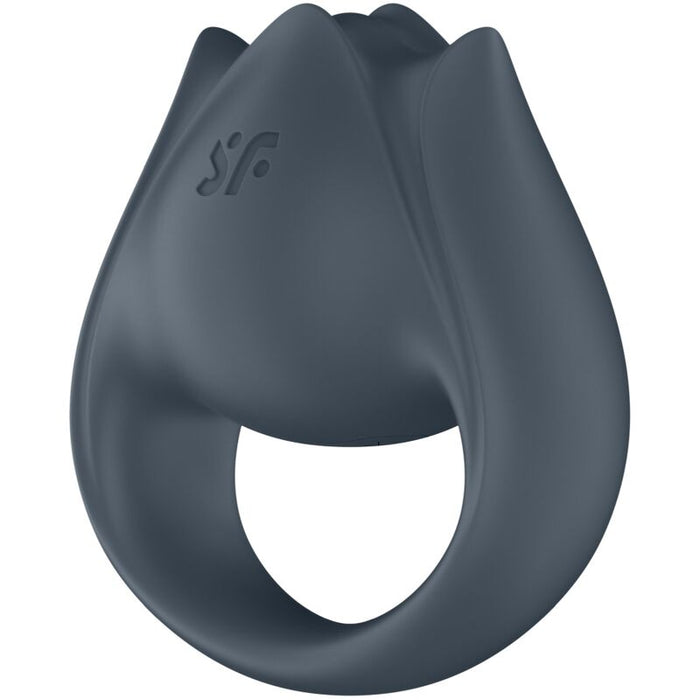 SATISFYER - PERFECT PAIR 2 MULTIVIBRATOR 2 IN 1 PENIS RING AND FINGER STIMULATOR GREY