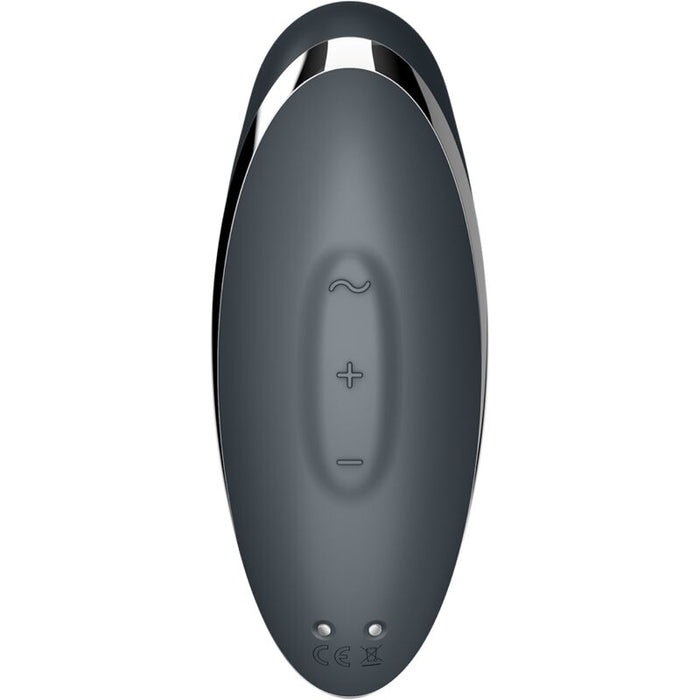SATISFYER - TAP & CLIMAX 2 VIBRATOR & STIMULATOR GREY