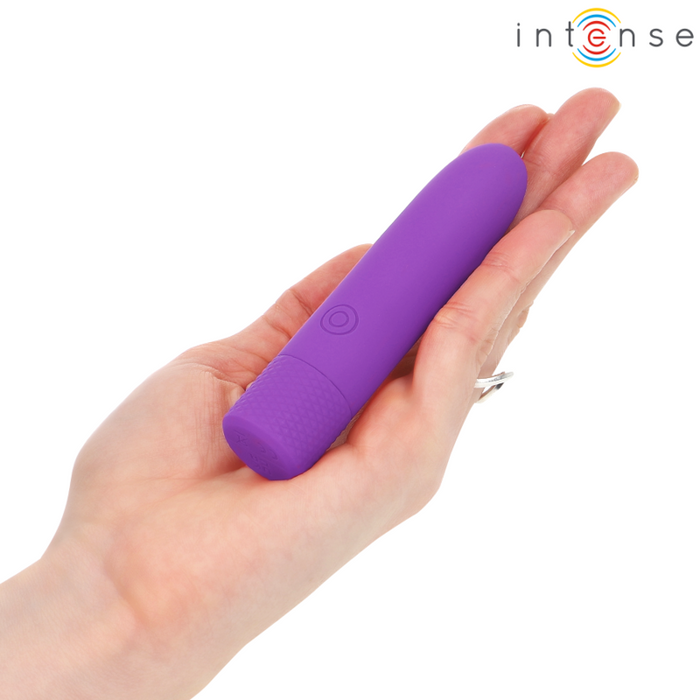 INTENSE - SYMONE USB RECHARGEABLE VIBRATING BULLET 8 VIBRATIONS PURPLE 10 X 2.2 CM