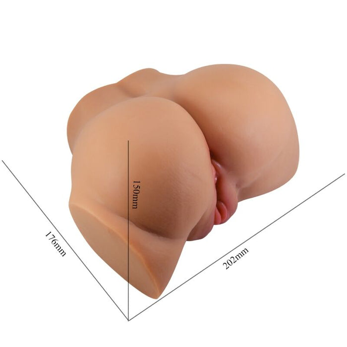 CRAZY BULL - EMILIA ASS VIBRATOR WITH REALISTIC VAGINA AND ANUS FLESH REMOTE CONTROL
