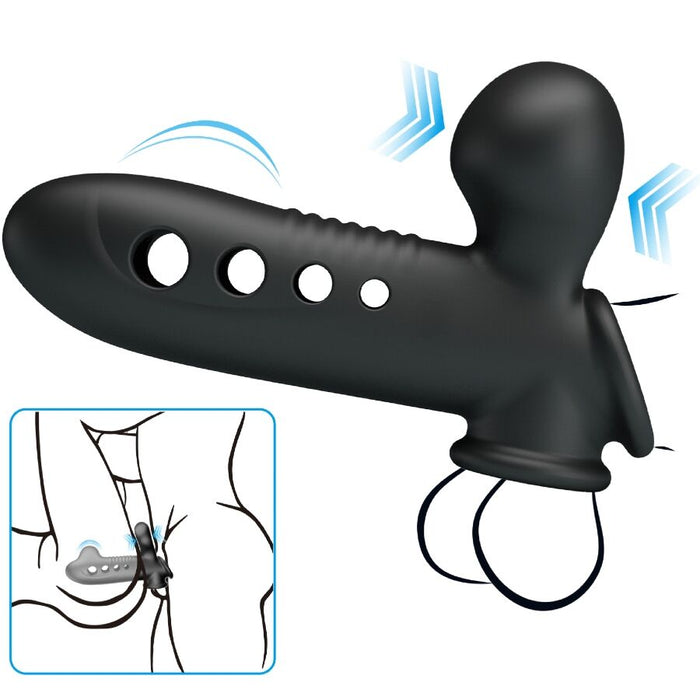 PRETTY LOVE - CRANE PENIS SLEEVE WITH AIRBAG BLACK