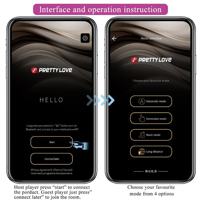 PRETTY LOVE - LEVIATHAN APP CONTROLLED VIBRATOR PURPLE