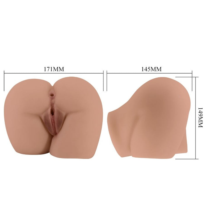 CRAZY BULL - BERNACE ASS VIBRATOR WITH REALISTIC VAGINA AND ANUS FLESH REMOTE CONTROL