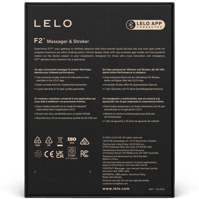 LELO - F2S™ TEAL  MALE MASTURBATOR BLUE