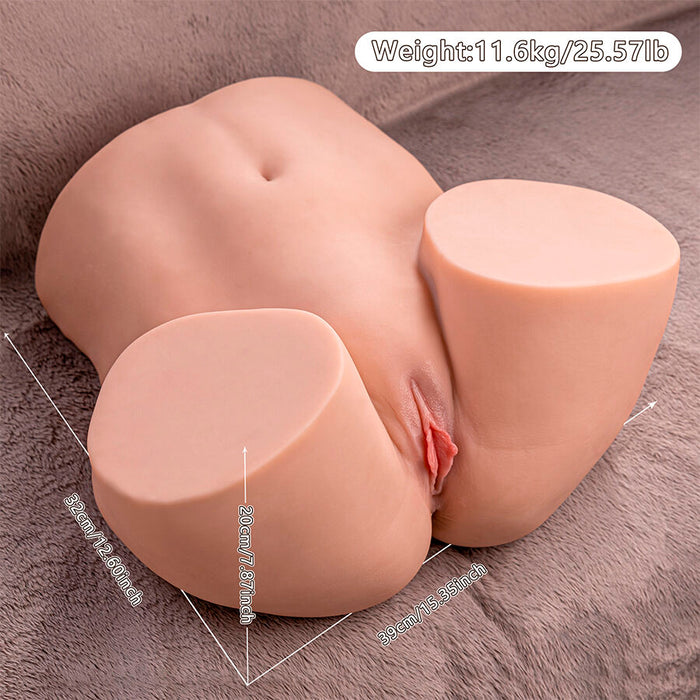 XISE - ETHEL THRUSTING REALISTIC VAGINA MASTURBATOR WITH MULTI-POSITION VIBRATION