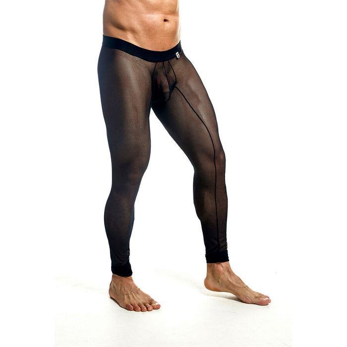 MOB - BLACK TRANSPARENT TIGHTS SIZE XL