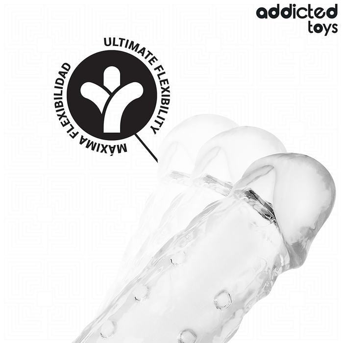 ADDICTED TOYS - TRANSPARENT PENIS EXTENSON SIZE S 23 CM