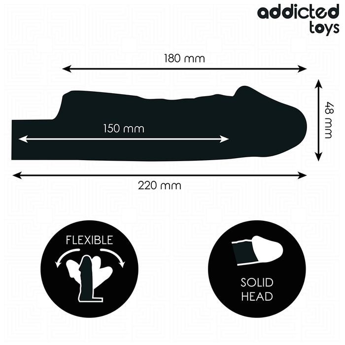 ADDICTED TOYS - TRANSPARENT PENIS EXTENSON 27 CM