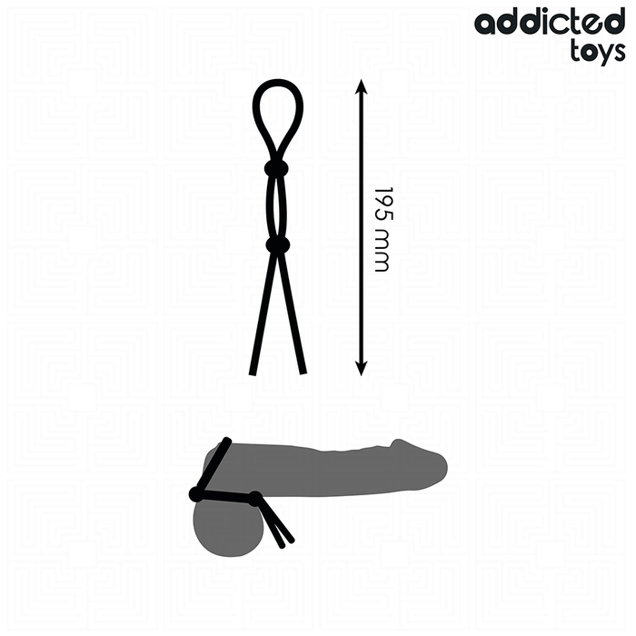 ADDICTED TOYS - SILICONE ROPE FOR THE DOUBLE LOOP PENIS