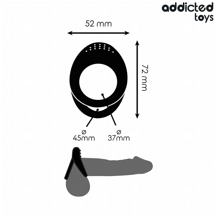 ADDICTED TOYS - DOUBLE TEXTURED PENIS RING