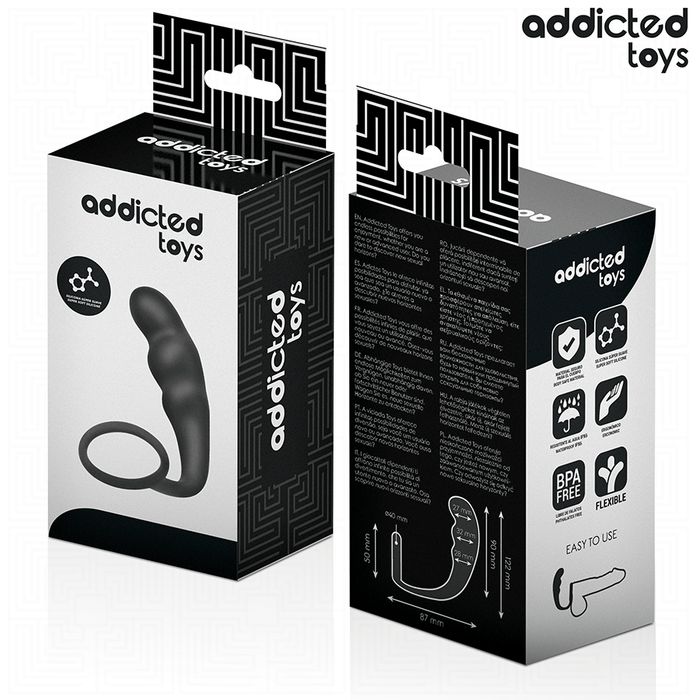 ADDICTED TOYS - ANAL PLUG WITH RING SILICONE MODEL 4