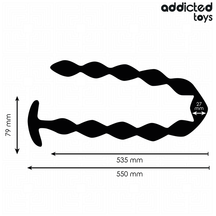 ADDICTED TOYS - EXTRA LONG SILICONE ANAL PLUG