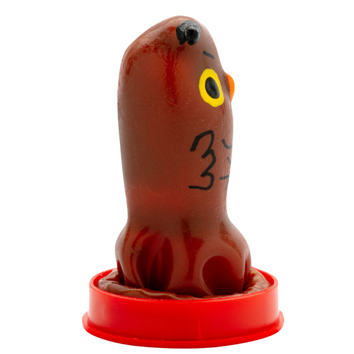 CONDOMERIE - HANDPAINTED NOVELTY CONDOMS OWL