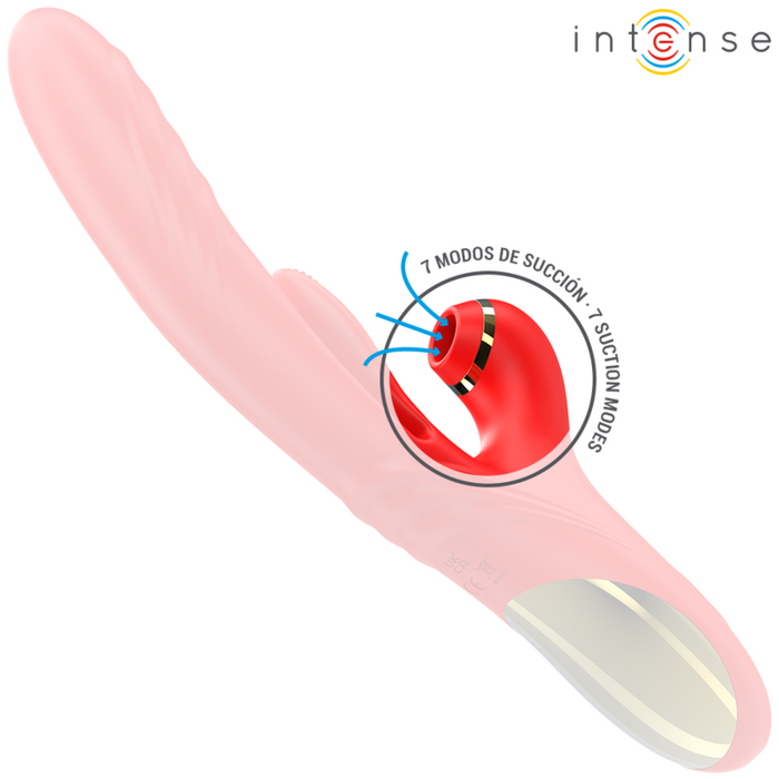 INTENSE - KAROL MULTIFUNCTION VIBRATOR THRUST & STIMULATION & STIMULATING WAVES RED