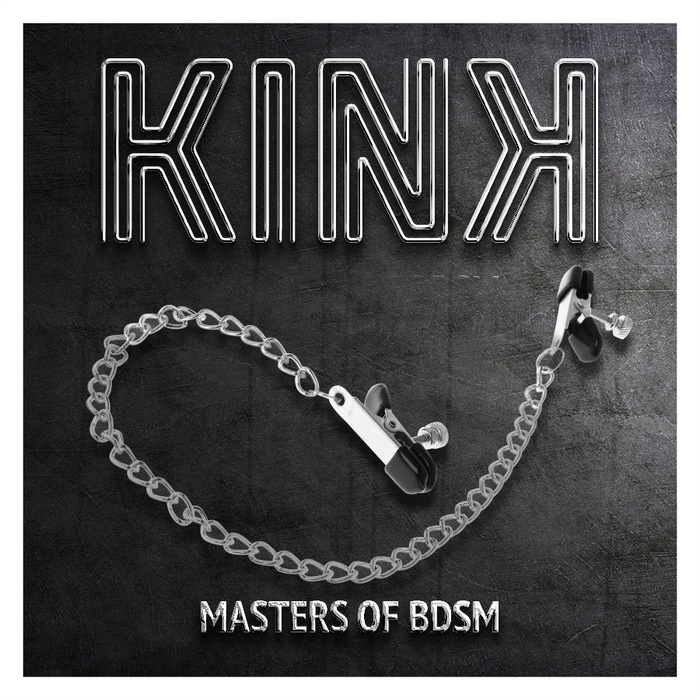 KINK - FLAT CHAIN NIPPLE CLAMPS SILVER 34 CM
