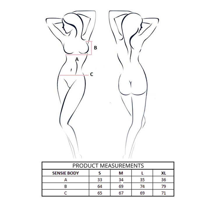 PASSION - SENSIE BODY BURGUNDY L/XL