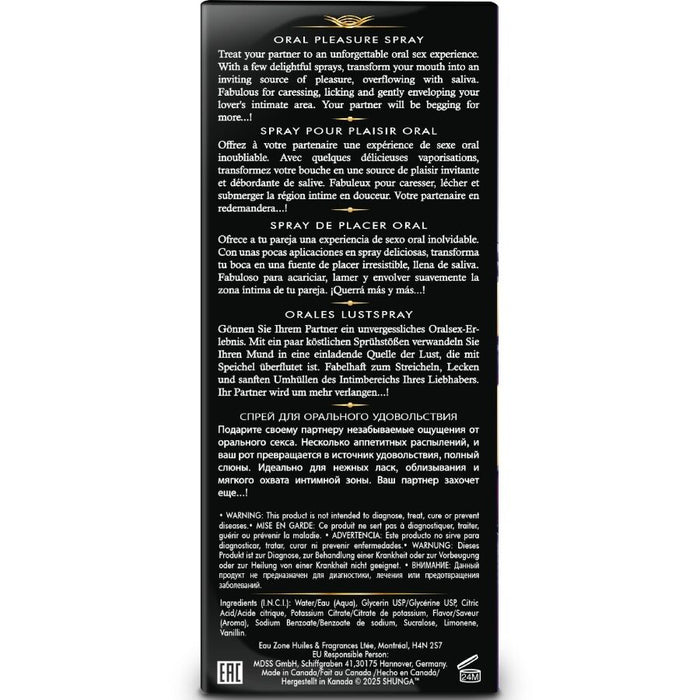 SHUNGA - WAVES PLEASURE SPRAY ORAL SEDUCTIVE EXOTIC FRUITS 20 ML