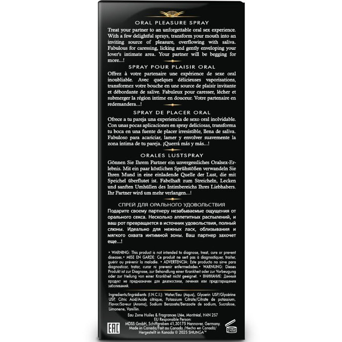 SHUNGA - WAVES PLEASURE SPRAY ORAL SEDUCTIVE WATERMELON 20 ML