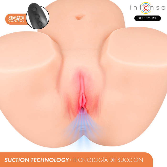 INTENSE DEEP TOUCH - GINGER ANAL AND VAGINAL MASTURBATOR WITH SUCTION, HEAT, VIBRATION AND VOICE EFFECTS WITH REMOTE CONTROL 5.3 KG