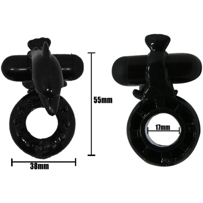 BAILE - SWEET RING RING WITH CLITORIS STIMULATOR DOLPHIN