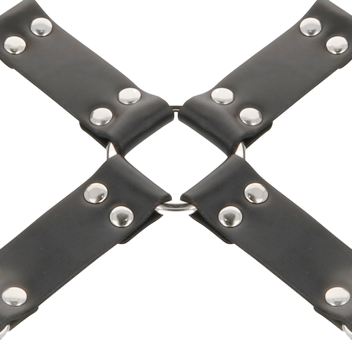 DARKNESS - LEATHER HANDCUFFS FOR FOOT AND HANDS BLACK