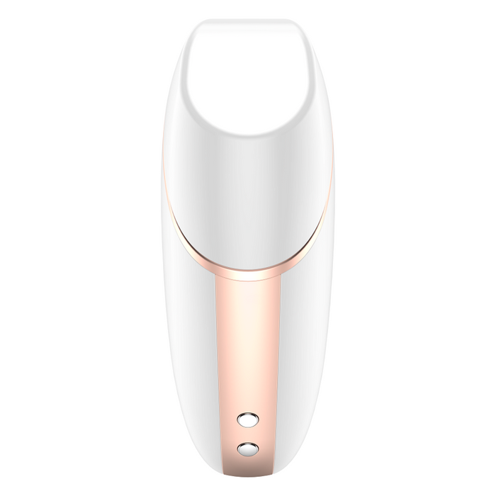 SATISFYER - LOVE TRIANGLE AIR PULSE STIMULATOR & VIBRATOR WHITE